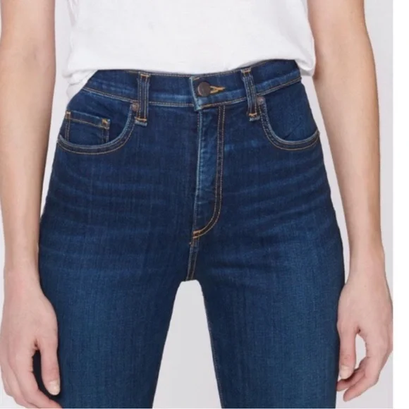 Veronica Beard Kate 10” Skinny High Waisted Blue Jeans - Sz 26